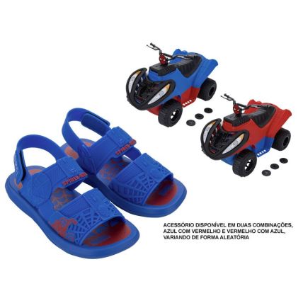 Sandalia Infantil Homem Aranha Adventure Trip - 23335 - Azul/azul/vermelho - Atacado