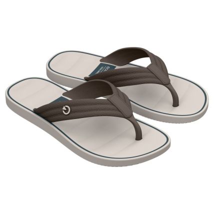 Chinelo Masculino Cartago Monterrey - 12643 - Bege/marrom/azul - Atacado