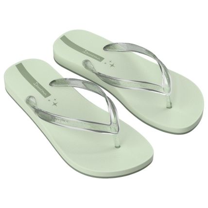 Chinelo Feminino Ipanema Anatomica Linea - 27518 - Verde/prata Glitter - Atacado