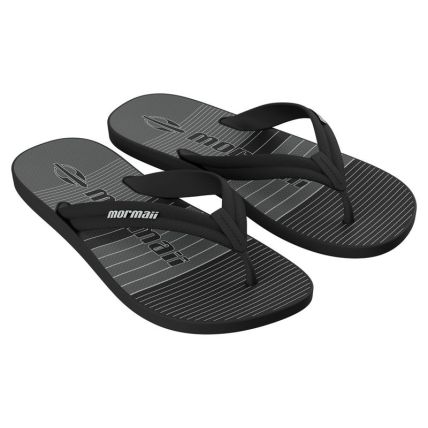 Chinelo Masculino Mormaii Tropical Graphics Iii - 12742 - Preto/preto/cinza - Atacado