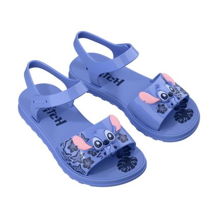 Sandalia Rasteira Infantil Disney Candy - 23562 - Azul/rosa - Atacado