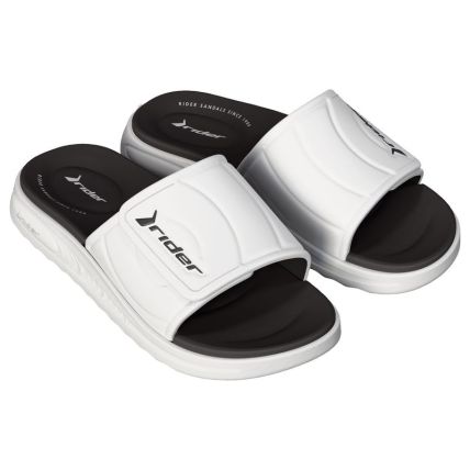 Chinelo Masculino Rider R Soft Plus. - 12529 - Branco/preto - Atacado