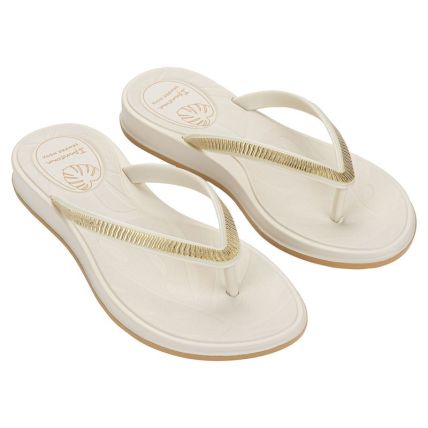 Chinelo Feminino Ipanema Shine - 27570 - Off White/bege - Atacado