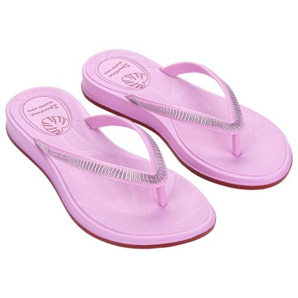Chinelo Feminino Ipanema Shine - 27570 - Rosa Boreal/vermelho - Atacado