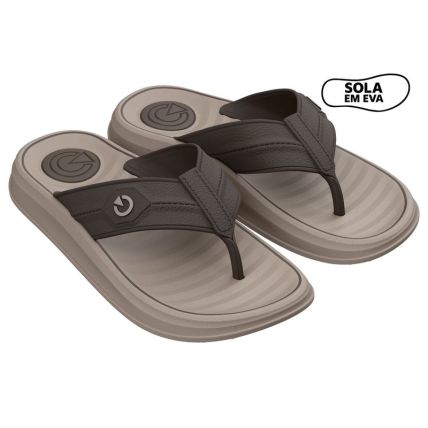 Chinelo Masculino Cartago Ravena - 12706 - Bege/marrom - Atacado