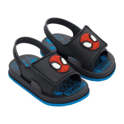 Sandalia Baby Ipanema Spider - 27536 - Preto/preto/azul - Atacado