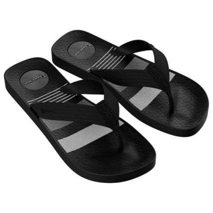 Chinelo Masculino Ipanema Casual Print - 27566 - Preto/preto/cinza - Atacado