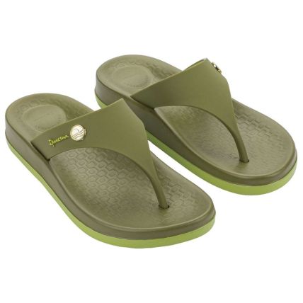Chinelo Feminino Ipanema Anatomica Pluma Plus - 27565 - Verde/amarelo - Atacado