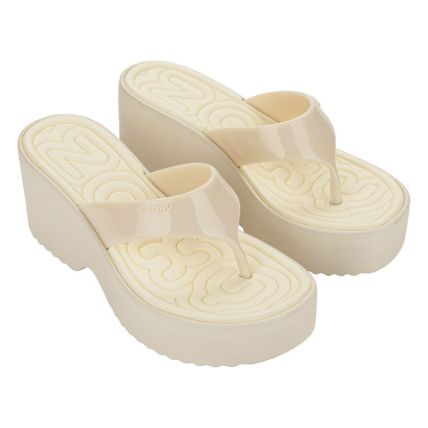 Tamanco Feminino Zaxy Party - 19439 - Off White/bege Gengibre - Atacado