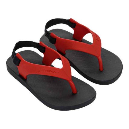 Chinelo Baby Rider Core - 12674 - Preto/vermelho - Atacado