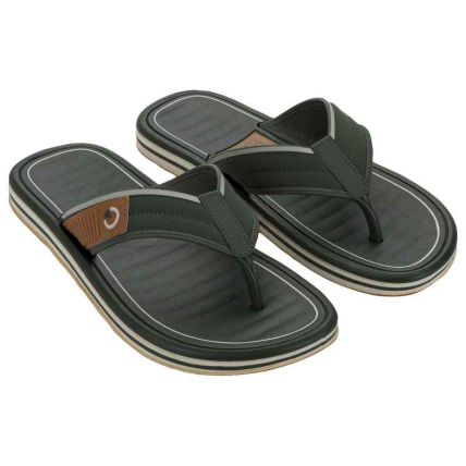 Chinelo Masculino Cartago Paris Iii - 12695 - Bege/verde/castor - Atacado