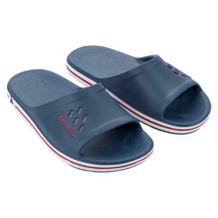 Chinelo Slide Masculino Rider Flex - 12762 - Azul/branco - Atacado