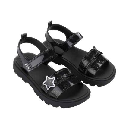 Sandalia Infantil Zaxy Cosmic - 19442 - Preto/glitter - Atacado