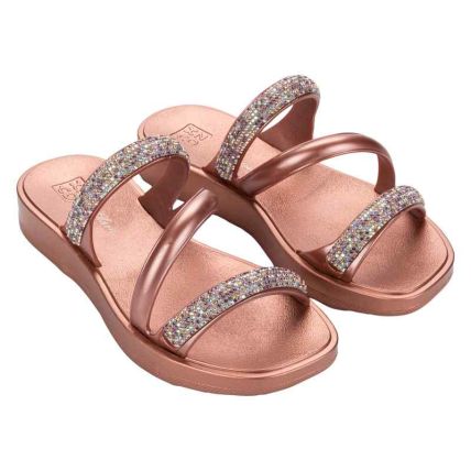 Chinelo Slide Feminino Zaxy Glam - 19457 - Rose Glamour - Atacado