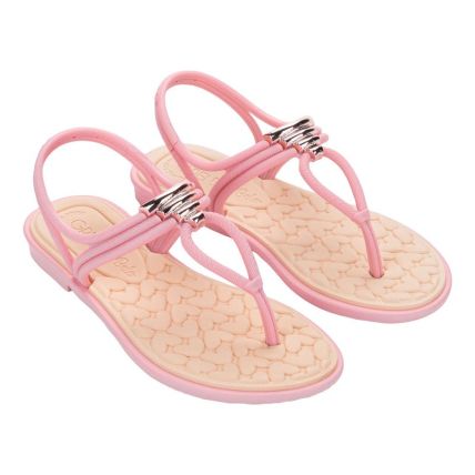 Sandalia Infantil Grendha Bela Mais Conforto Pureza - 19526 - Rosa Medio/bege Melão - Atacado