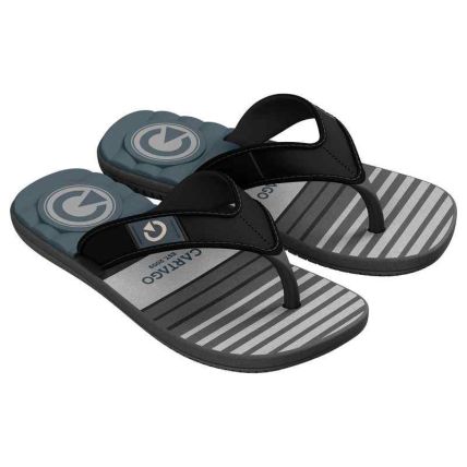Chinelo Infantil Cartago Dakar - 10808 - Grafite/preto/azul - Atacado