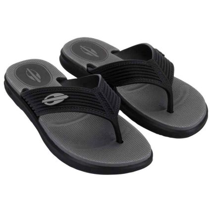 Chinelo Masculino Mormaii Kinja - 12574 - Preto/preto/cinza - Atacado