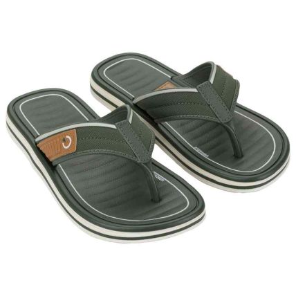 Chinelo Infantil Cartago Paris Iii - 12694 - Bege/verde/castor - Atacado