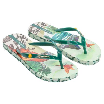 Chinelo Feminino Ipanema Sem Igual - 25483 - Verde/bege/laranja - Atacado