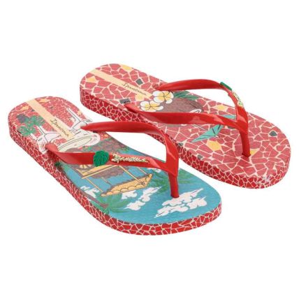 Chinelo Feminino Ipanema Sem Igual - 25483 - Vermelho/azul/marrom - Atacado