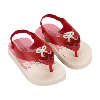 Chinelo Baby Ipanema Belle - 27248 - Bege/vermelho - Atacado