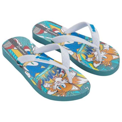 Chinelo Infantil Ipanema Sonic Lets - 27412 - Verde/branco/amarelo - Atacado