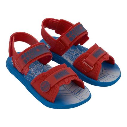 Sandalia Infantil Homem Aranha Team - 23383 - Azul/vermelho/cinza - Atacado