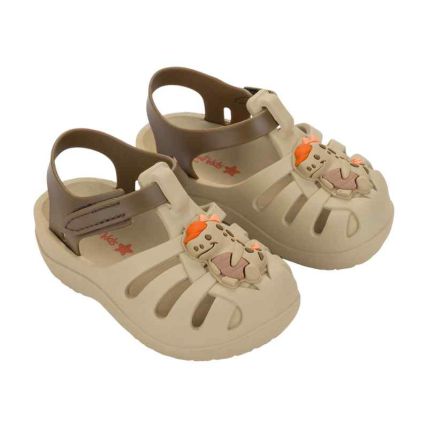 Sandalia Baby Gkids Lumy Aranha - 23488 - Bege/marrom - Atacado