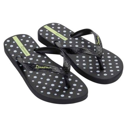 Chinelo Feminino Ipanema Happy - 25279 - Preto/branco/amarelo - Atacado