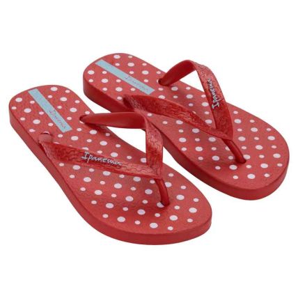 Chinelo Feminino Ipanema Happy - 25279 - Vermelho/branco/azul - Atacado