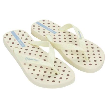 Chinelo Feminino Ipanema Happy - 25279 - Bege/marrom/azul - Atacado