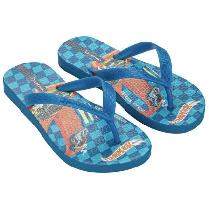 Chinelo Infantil Ipanema Polly E Hot Wheels - 27638 - Azul Vento/azul Vento - Atacado
