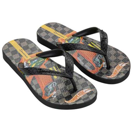 Chinelo Infantil Ipanema Polly E Hot Wheels - 27638 - Preto/preto - Atacado