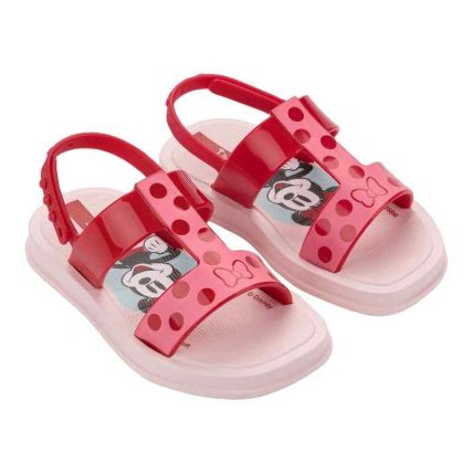 Sandalia Baby Ipanema Disney Lovely - 27584 - Rosa/vermelho - Atacado