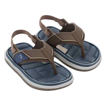 Chinelo Baby Cartago Malaga Sport Iii - 12712 - Cinza/marrom/azul - Atacado