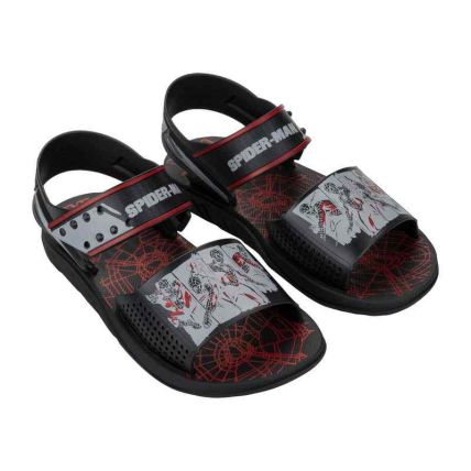 Sandalia Infantil Marvel Hero Move - 23606 - Preto/preto/cinza - Atacado
