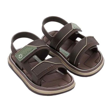 Sandalia Baby Cartago Malaga Sport Iii - 12713 - Bege/marrom/verde - Atacado