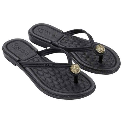 Rasteira Feminino Grendha Mais Conforto Fascinio - 19509 - Preto - Atacado