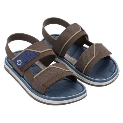 Sandalia Infantil Cartago Malaga Sport Iii - 12687 - Cinza/marrom/azul - Atacado