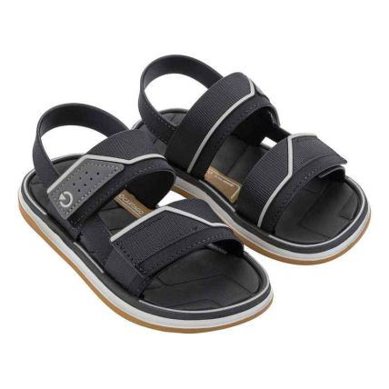 Sandalia Infantil Cartago Malaga Sport Iii - 12687 - Cinza/preto/amarelo - Atacado