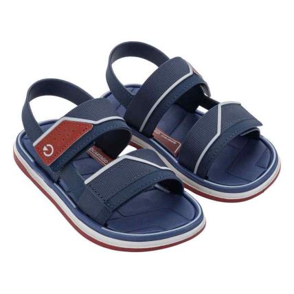 Sandalia Infantil Cartago Malaga Sport Iii - 12687 - Cinza/azul/vermelho - Atacado