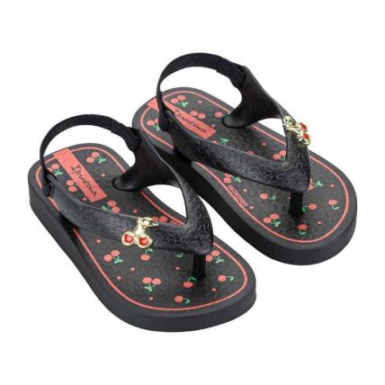 Chinelo Baby Ipanema Fashion Belle - 27643 - Preto/preto/vermelho - Atacado