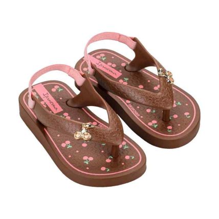 Chinelo Baby Ipanema Fashion Belle - 27643 - Marrom/marrom/rosa - Atacado