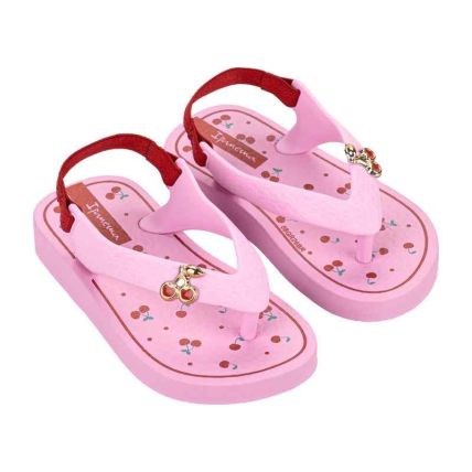 Chinelo Baby Ipanema Fashion Belle - 27643 - Rosa/rosa/vermelho - Atacado
