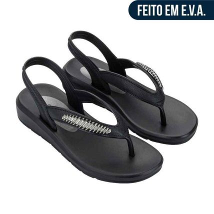 Sandalia Feminino Azaleia Valentina - 19474 - Preto - Atacado