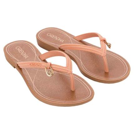 Rasteira Feminino Grendha Classe - 19449 - Peonia/pecan - Atacado
