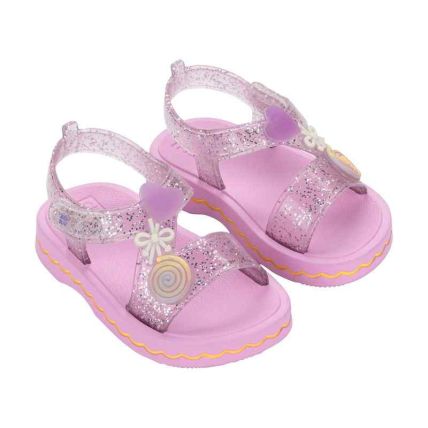 Sandalia Baby Zaxynina Duo - 19440 - Rosa Boreal Glitter - Atacado