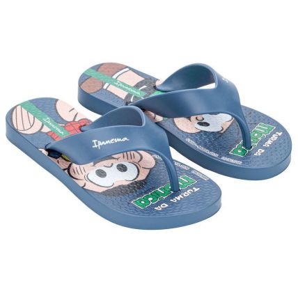 Chinelo Infantil Ipanema Turma Da Monica Fun - 27637 - Azul Laguna/verde - Atacado