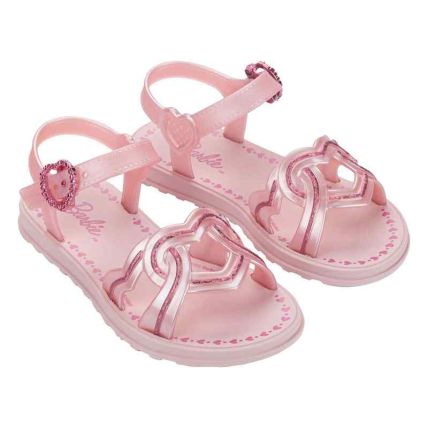 Sandalia Infantil Barbie Passion Rasteira - 23533 - Rosa/rosa - Atacado
