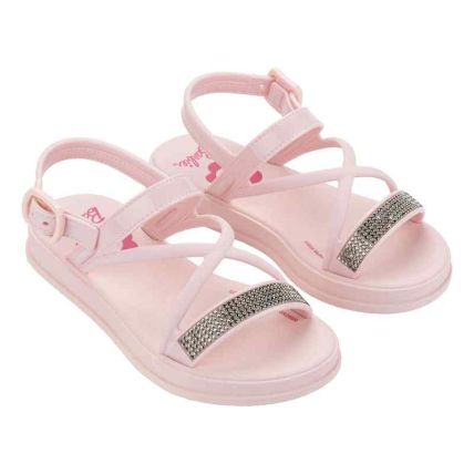 Sandalia Infantil Barbie Allure Flat - 23502 - Rosa Claro/rosa - Atacado